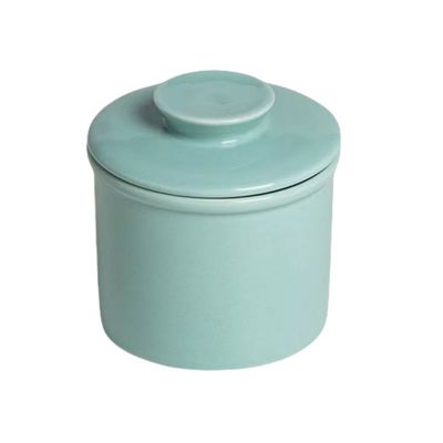 350ml 12oz Creative Embossed Ceramic Butter Bell With Custom Branding Gloss Finish