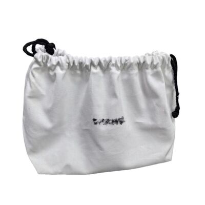 Eco Friendly Cosmetic Calico Drawstring Bags With Custom Printing And Size